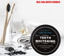 Cargar imagen en el visor de la galería, Blanqueador con Carbón Activo Vegano + Cepillo de Bambú

